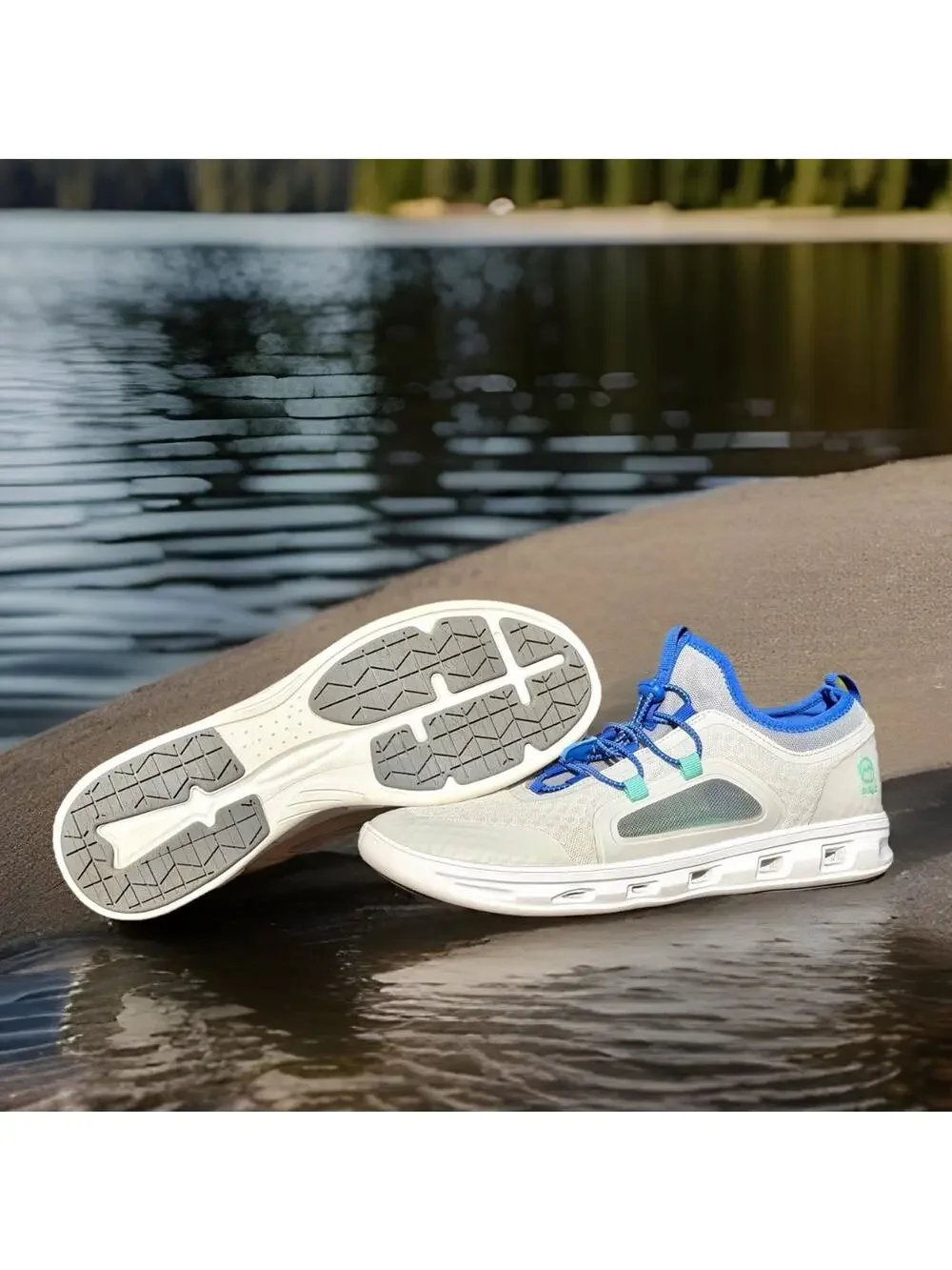 Magellan Outdoors Pro Fish Men's Angler 2.0 Boat Shoes Mens Size 11 White & Blue